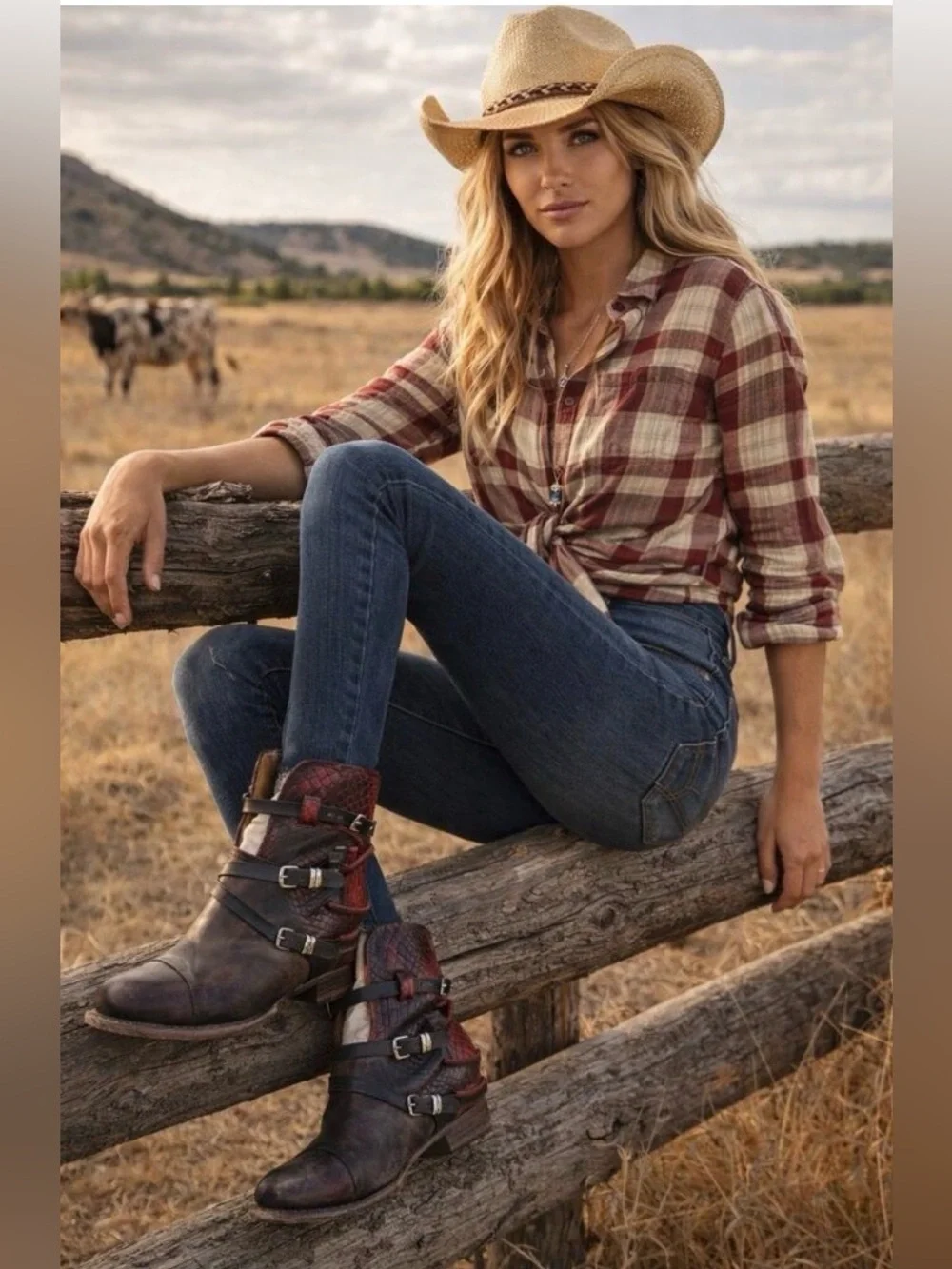Freebird New Crue Booties In Wine Multi Size 11